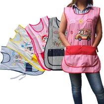 Comprar 3 Batas Educadora Mil Rayas Mandil Maestra Kínder Preescolar