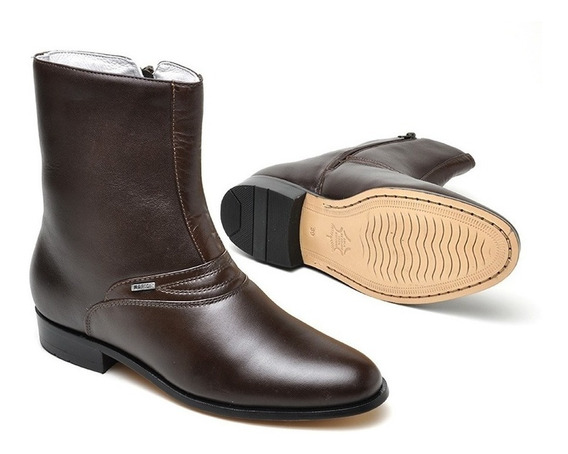 bota de pelica cano curto masculino