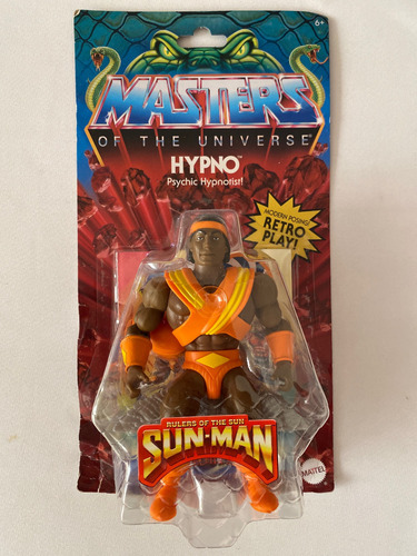 Hypno Motu Origins Retro Play Mattel Wave 12 Card Maltatado (Usado)