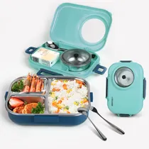 Comprar Ktmouw Loncheras Térmicas para niñas Escolar de 1100ml Lunch Box Fiambrera color azul