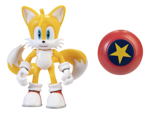 Sonic The Hedgehog, Muñeco Coleccionable De Tails De 4 Pul.
