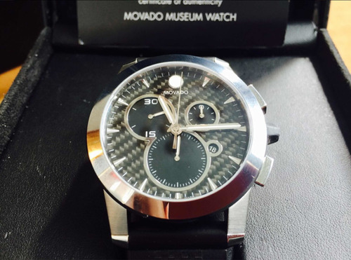 Movado Vizio Chronograph, Zafiro. Carátula Finra De Carbono.