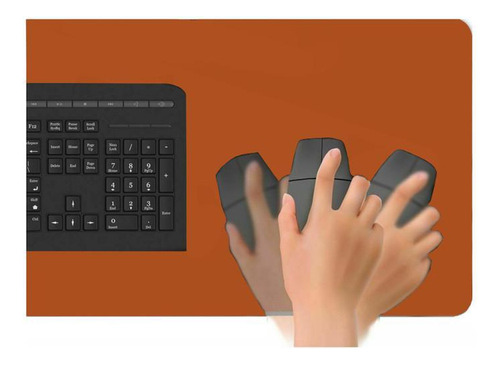 Tapete Mesa Escritório 60x40 Deskpad + Suporte Copo