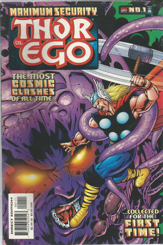 Maximum Security Thor Vs Ego 01 Marvel 1 Bonellihq Cx48 E19