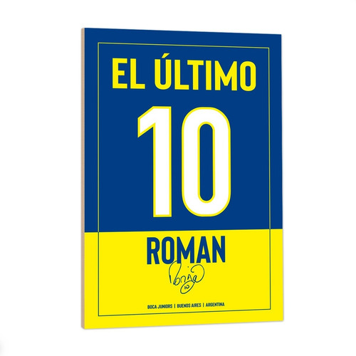 Cuadro Riquelme Juan Roman Camisetas Boca Juniors 33x48cm