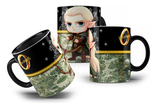 Caneca De Porcelana Colecionável Legolas Senhor Dos Anéis
