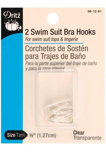 2 Broches Para Traje De Baño Y Lencería  Transparente Dritz®