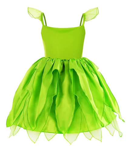Maravilloso Vestido De Princesa Con Hojas Verdes