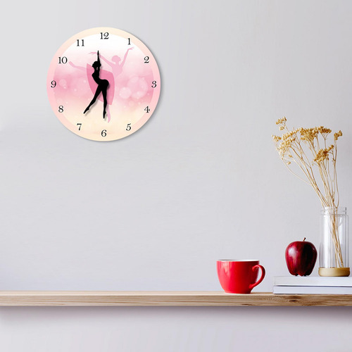 Reloj De Pared De Chica De 12 Pulgadas, Arte De Pared,