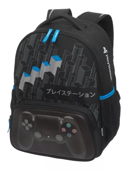 Mochila Playstation Original Control Escolar Gamer