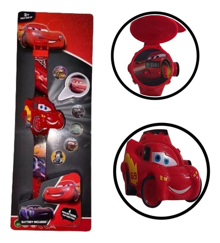 Relogio Projetor Carros Relampago Mcqueen Digital Infantil