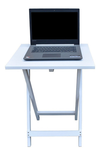 Mesa Plegable De Servicio Minimalista Hogare Color Rectangular Blanco