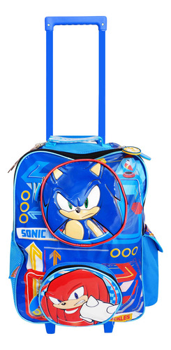 Mochila Cresko Sonic 12799 Color Azul Diseño Azul