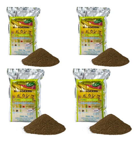 Bio Bokashi Farelado Fertilizante Orgânico Adubo - 4 Kg