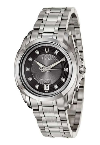 Reloj Bulova 96d110 Precisionist 10 Diamantes Seguro Robo 30