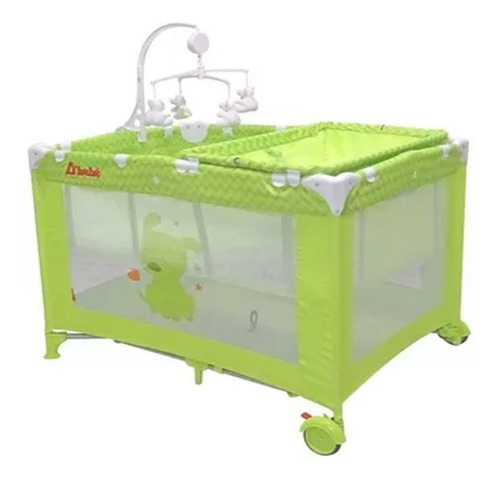 Cuna Corral D Bebe Zoo Baby Movil Musical