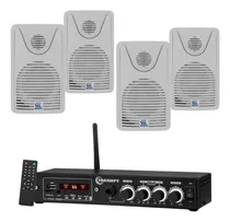 Comprar Som Ambiente Bravox Taramps 4 Caixas Receiver Casa Comercio