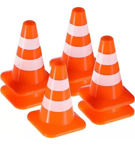 Mini Conos De Tráfico, 25 Piezas De Conos De Tráfico, Minis Naranja