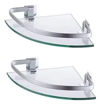 Comprar Kes Estante De Vidrio De Aluminio Para Baño, Baño, Esquina, 