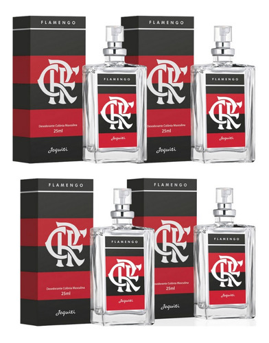 Deo Colônia Flamengo 25ml (4 Unidades) - Jequiti