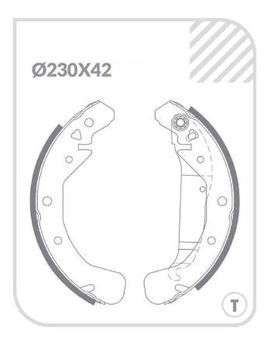 Sapata De Freio Com Haste Gm Corsa 1.0 Aro 14