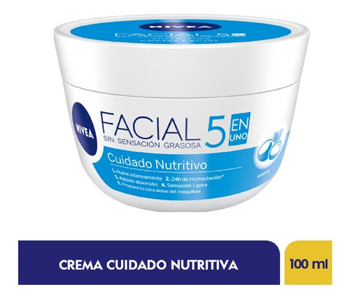 Crema Facial Nivea Nutritivo - mL a $217