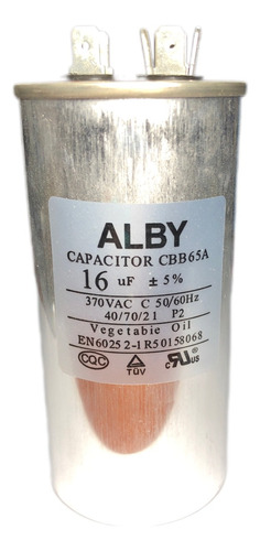 Capacitor 16uf 370v Alby 