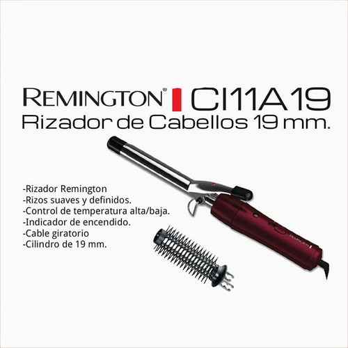 Imagen 3 de 7 de Cepillo Rizador Modelador Remington Ci11a19 De Cabello 19 Mm