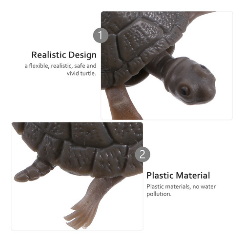 Zy 3 Peceras De Plástico Artificial Tortuga Simulación