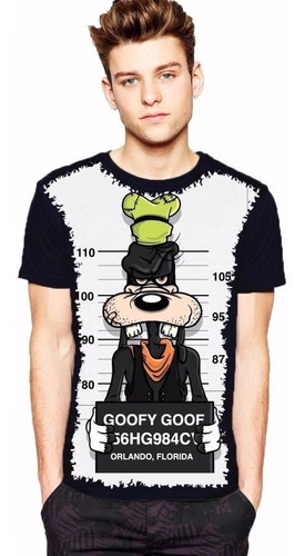 Camiseta Swag Pateta Goofy Thug Life Estilo Obey Thug Nine