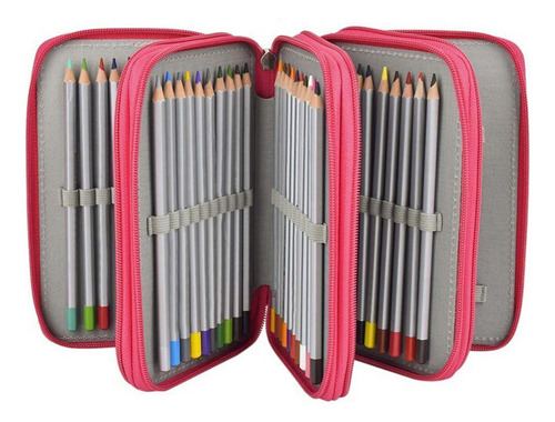 Estuche De Lápices De Colores Con Compartimentos, 72 Ranuras