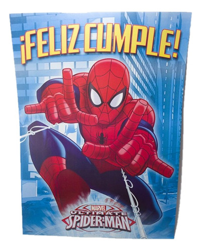 Póster Cartel Cumpleaños - Spiderman