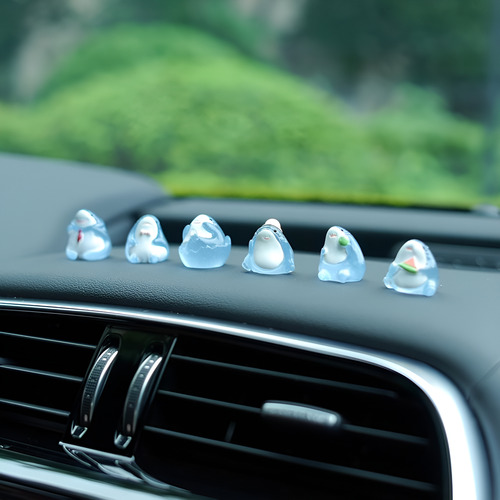 Figuras De Tiburón En Resina Para Decoración De Auto - 6 Pzs