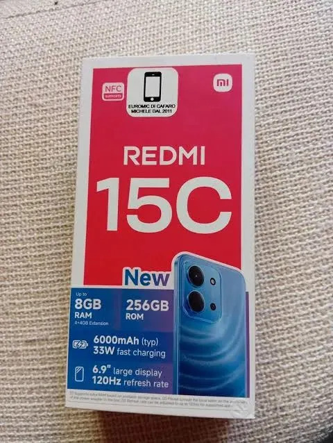 Celular Xiaomi Redmi 15c 4gb Ram 256gb Rom azul marinho