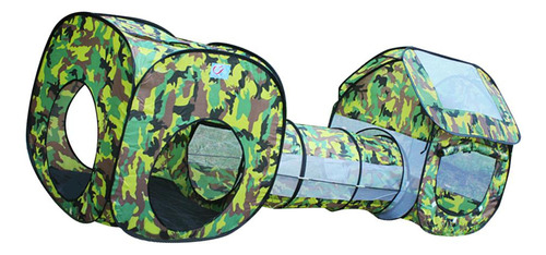 Portátil 3-em-1 Túnel Playhouse Jogar Tenda Brinquedo