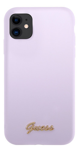 Protector Guess Silicon Camera Para iPhone - Ring Lila Color 11