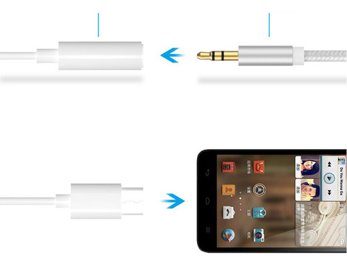 2 Pieza Adaptador De A 3.5 Mm Auriculares Compatible Con