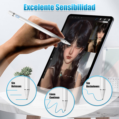 Lápiz Óptico Universal Lapiz Tactil Tablet Stylus Plum