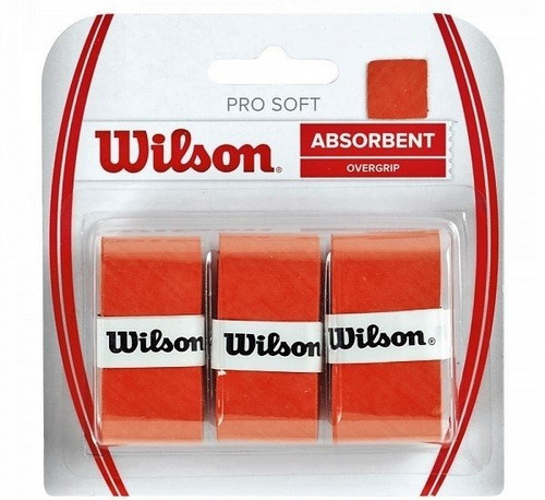 Wilson Pro Soft Overgrip Pack X3 (naranja) /tennisheroshop