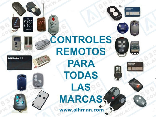 Control Remoto De Garage Puertas Automaticas (varias Marcas)