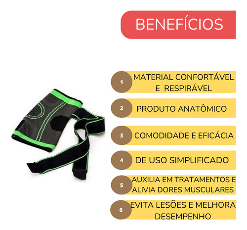 Joelheira De Compressão Tensor - Suporte E Alívio Para Dor