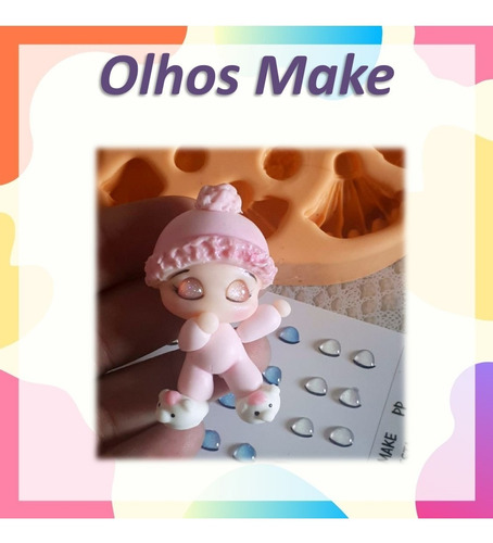 Imagem 10 de 10 de Olhos Resinados Para Artesanato - Coloridos E Delicados