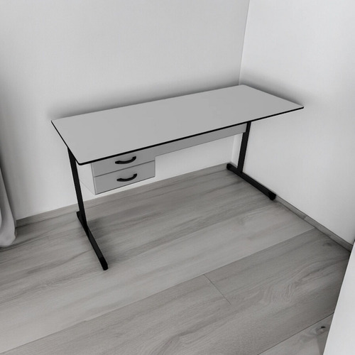 Mesa De Escritório Com 2 Gavetas, Com Chaves Home-office