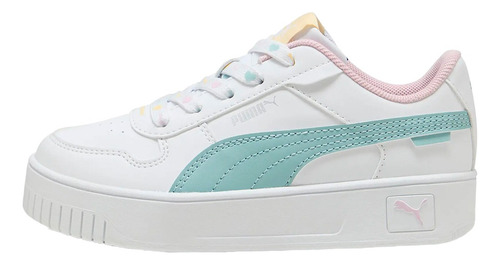 Puma Carina Street Lacey Ps Para Niña Color Blanco,azul,rosa