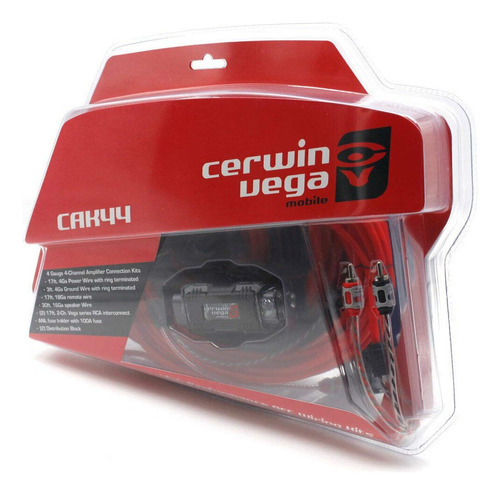 Kit De Instalación Calibre 4 100% Cobre Cerwin Vega Cak44