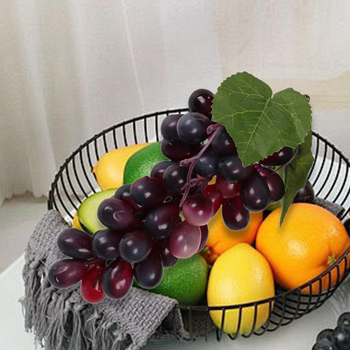 Jja Figurita Artificial, Modelo De Fruta, 36 Uvas Moradas