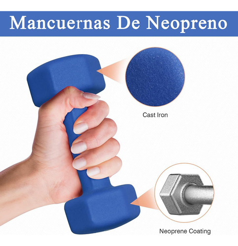 Mancuernas Hexagonales 1.8 Kg 2 Pcs Pesas Para Ejercicio