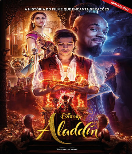 ALADDIN - A HISTORIA DO FILME QUE ENCANTA GERACOES, de Rudnick, Elizabeth. Editora Universo Dos Livros, capa mole, edição 1 em português