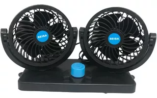 Ventilador Auto Portátil 360 Turbo Giratorio Doble 12v