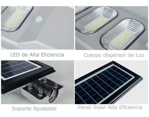 2 Pz Lampara Led Solar 90w Con Control Remoto Y Accesorios
